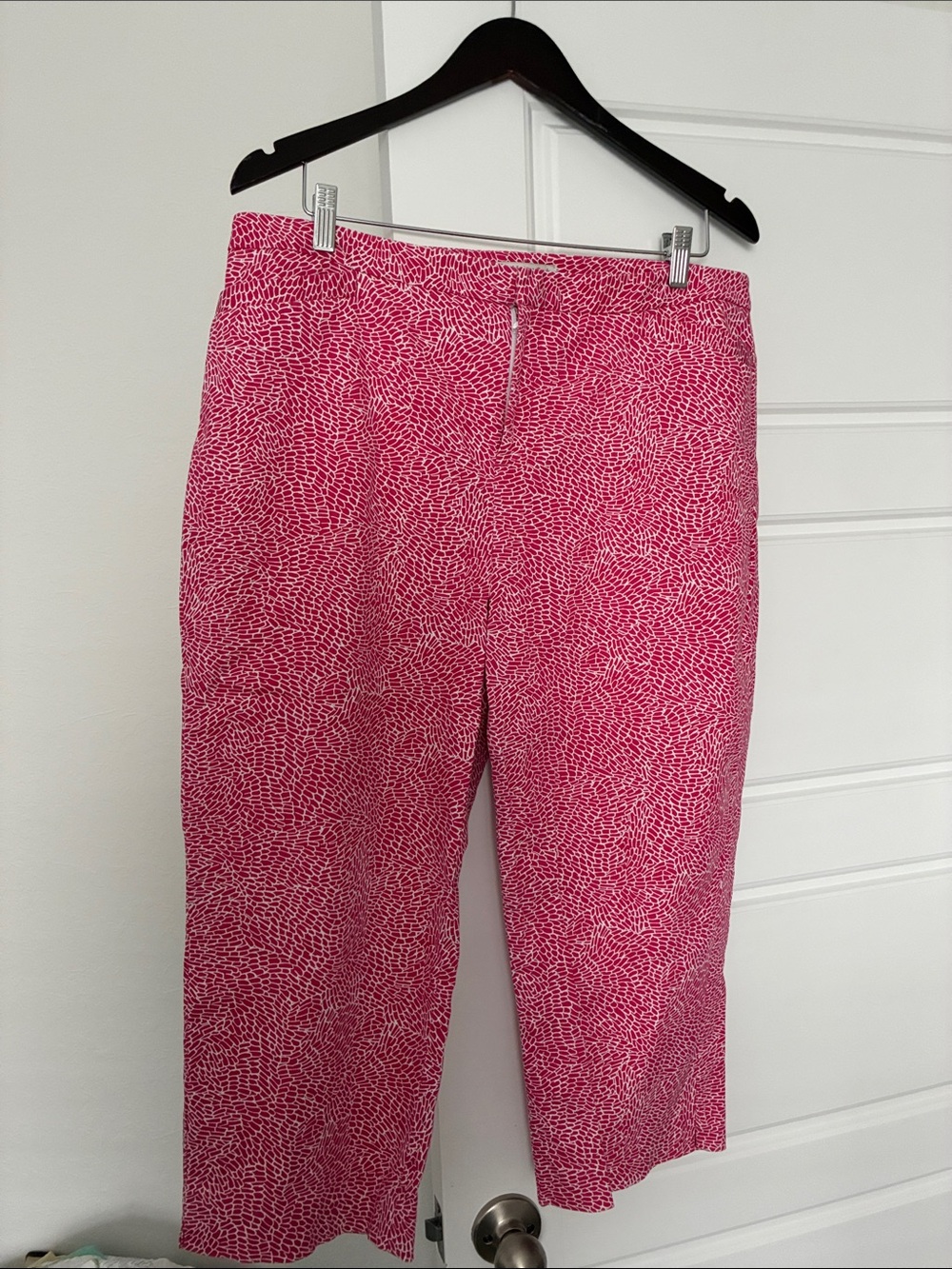 Coldwater Creek Red Patterned Chinos